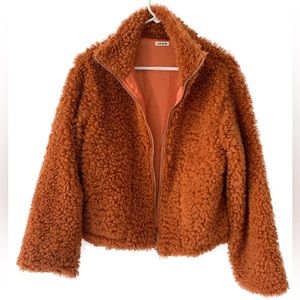 Jikal Women Fluffy Coat Size Medium